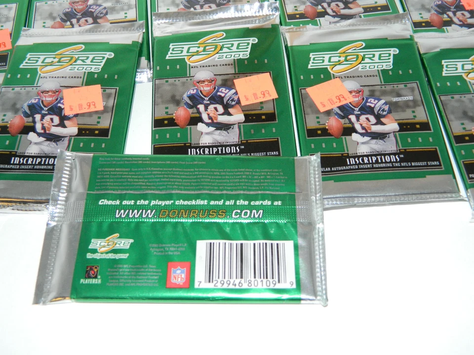 AS IS 2005 SCORE football 10 PACKS NFL cards NEW sealed autos rodgers RC year - Image 4 of 4