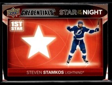 2021-22 UD Credentials Stars of the Night - First Star Rookies Steven Stamkos
