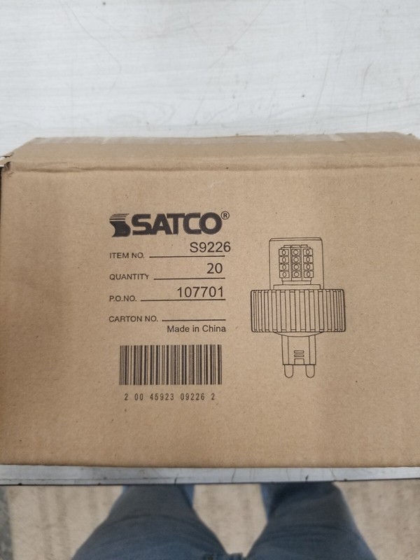 Satco S9226 5 Watt 3000K G9 Base New In Box Qty. 20