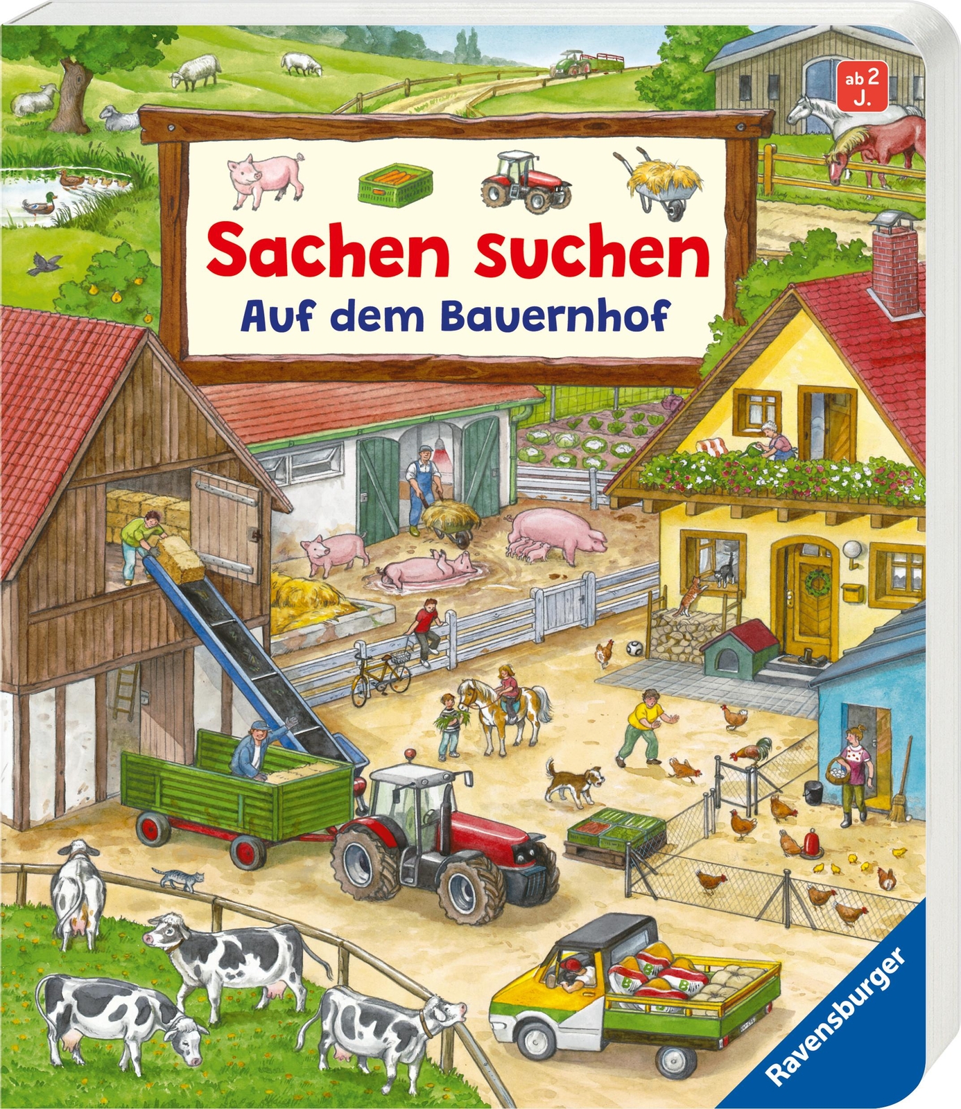 Thumbnail - Sachen Suchen: Auf Dem Bauernhof - Wimmelbuch Ab 2 Jahren, Susanne