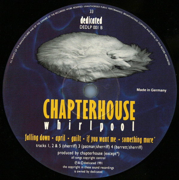 Chapterhouse Whirlpool LP, Album 1991 Shoegaze (VG+ / VG+)