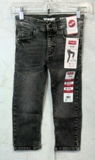 Wrangler Slim Fit Gray Jeans with Adjust to Fit Waist Boy's Size 4 