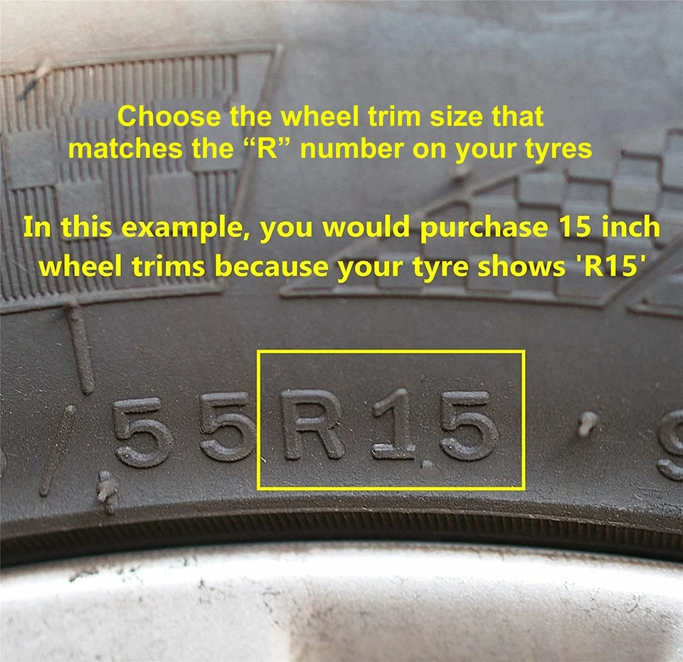 Wheel Trim Cover To Fit Kia Rio Black/Diamond Cut Silver Choice Of Sizes - Image 3 of 4