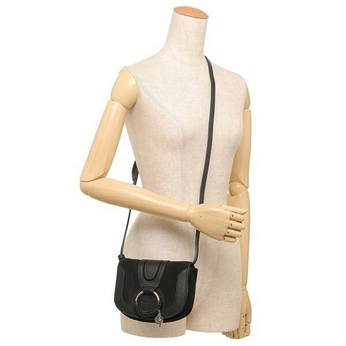 SALE See by Chloe Shoulder Bag HANA Mini Bag O-ring Metal Parts Logo Black NEW - Picture 8 of 8