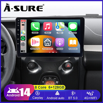 6+128G Android15 CarPlay Autoradio GPS Für Citroen C1 Peugeot 108 Toyota Aygo II