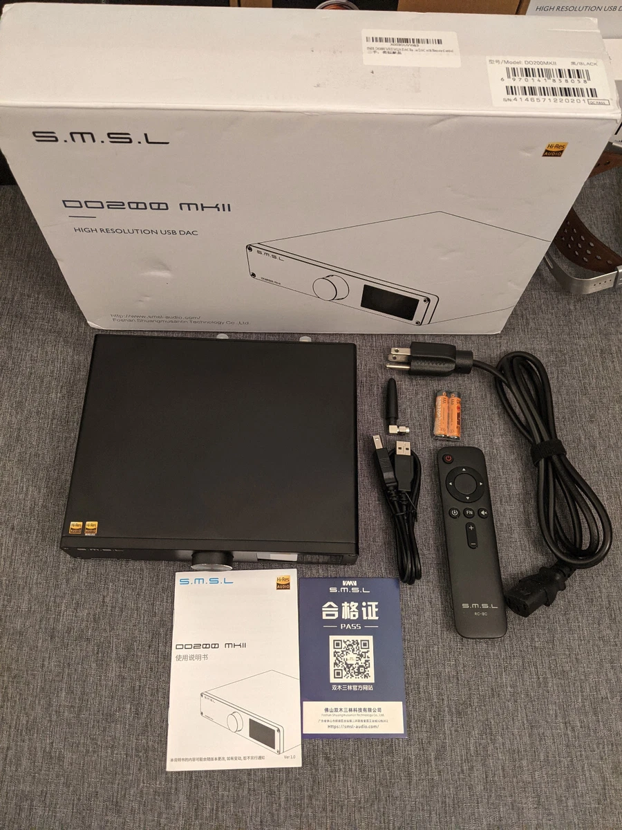 SMSL DO200 MKII Audio DAC ES9068AS*2 XMOS XU316 Bluetooth 5.0 MQA Full Decoder