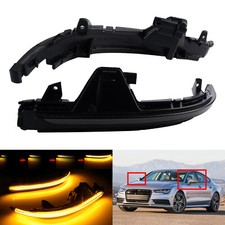 Smoked Schwarz LED Blinker Spiegelblinker L+R für 2011-2018 Audi A7 4G S7 RS7