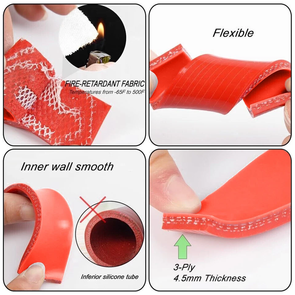 Kit de manguera de radiador de silicona roja para Honda Civic 1,6 L SOHC D15 D16 EG EK 1992-2000 Foto 3 de 4