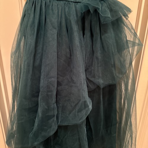 One-Shoulder Green Tutu Flower Girl Dress Wedding Pageant Dresses Sz 11-12 - Picture 3 of 9