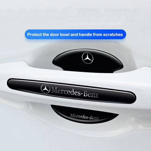 For Mercedes Benz8pcs Black Car Door Handle Bowl Scratch Sticker Protector Film2 - Bild 2 von 9