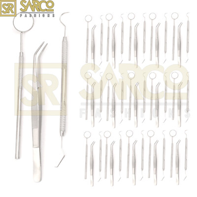 90 Basic Dental Instruments Set College Tweezer Explorer Mirror Plier German Gr