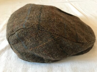 DENTS ABRAHAM MOON YORKSHIRE TWEED FLAT CAP LARGE SIZE