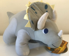 New Jurassic World Dominion Sinoceratops Plush Toy .Grey. 14 inches Long. New