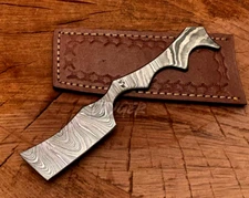 Handmade Damascus Steel Straight Razor-kamisori Style-Knife-Cut Throat