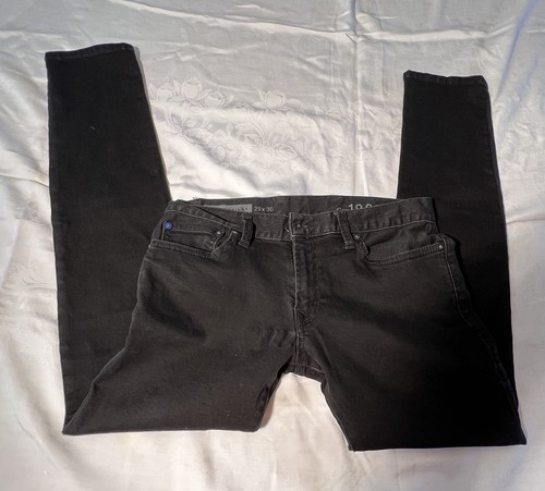 Gap 1969 Men’s Jeans Supper Skinny 29x30 Made In Egypt Black Work Play Pants - Picture 6 of 9