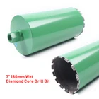 7" Wet Diamond Core Drill Bit Hole Saw For Concrete/Asphalt American Thread