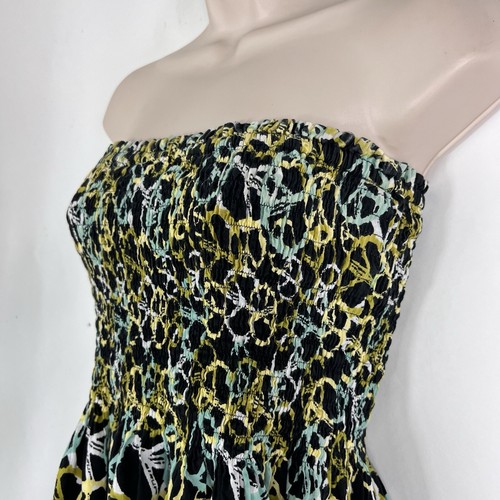 Cyn by Cynthia Mehra Dress Womens One Size Strapless Pull On Above Knee Sundress - Picture 5 of 11