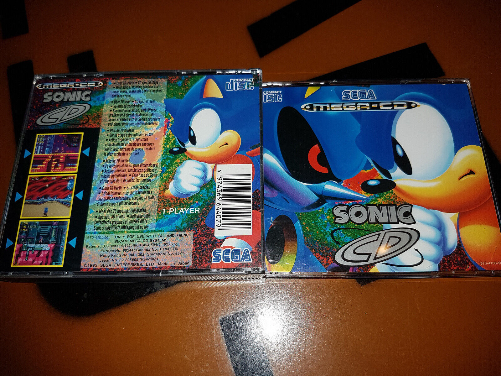 ## Sonic CD - SEGA Mega-Cd / Mcd Jeu - Haut