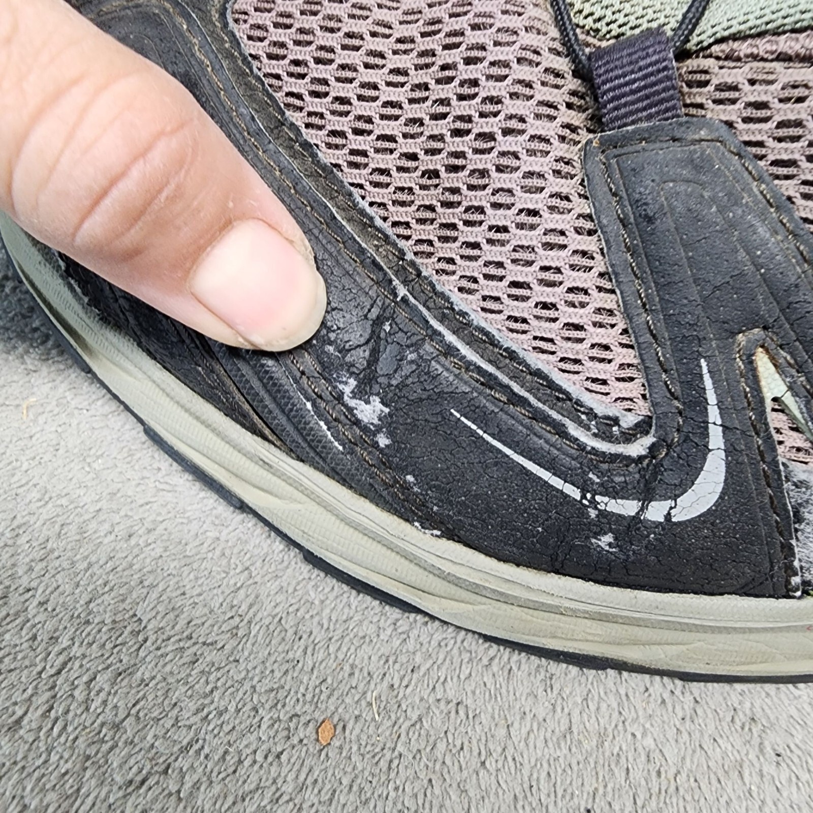 Scarpe Salomon Uomo Taglia 11.5 XA Pro 3D Nero Sneakers Trail Running *Leggi*