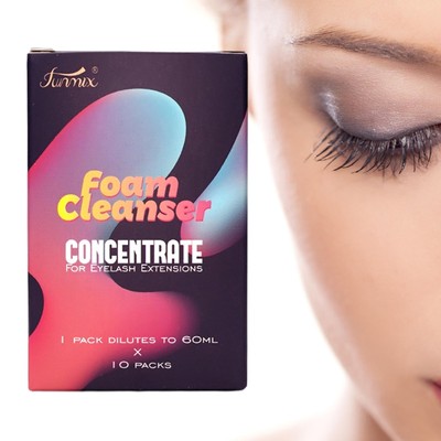 10PCS Professional Non-irritating Lash Wash Shampoo Concentrate 1:60 Deep Clean