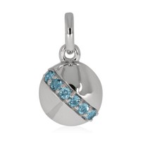 Xen AnhäNger Mit 6 Swiss Blue Topase Ca. 0,30 Ct. Rhodiniert