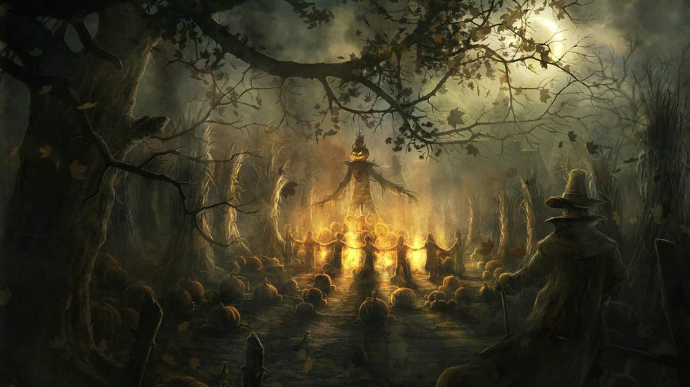 Halloween Pumpkin party art wall decor oil painting picture Printed on  canvas | eBay