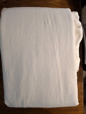 POTTERY BARN KIDS Evelyn Ruffle Bottom Blackout Panel-44x96"- White -OPEN BOX