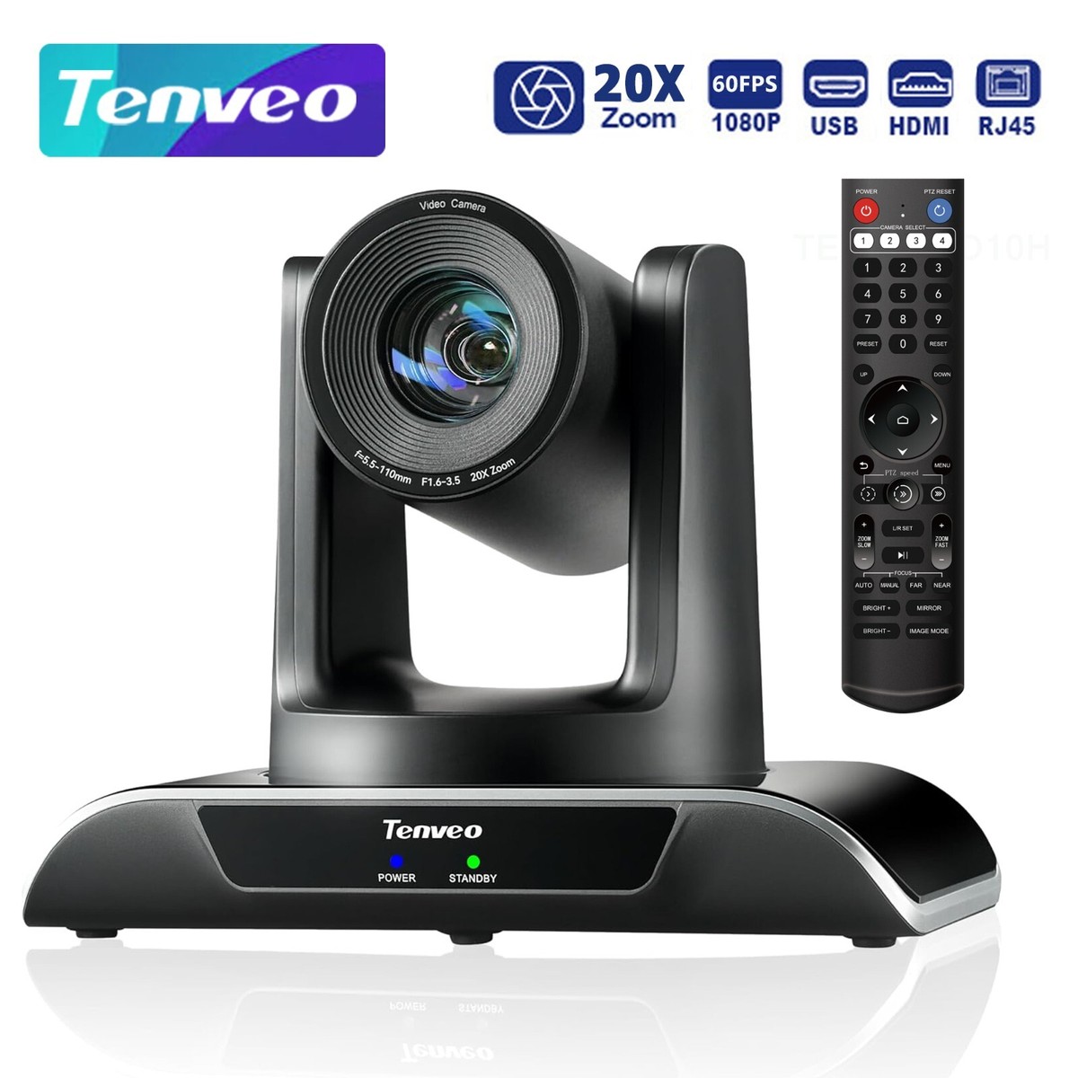 Tenveo VHD20H HDMI/LAN/USB PoE PTZ Camera 20X Zoom PTZ Camera IP