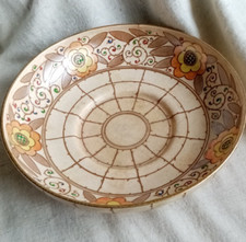 Charlotte Rhead pretty Bursleyware 29cm bowl stunning, v collectable and useful