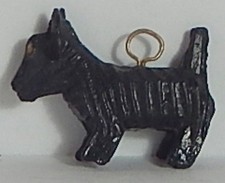 SCOTTIE TERRIER BLACK CELLULOID DOG CHARM JAPAN
