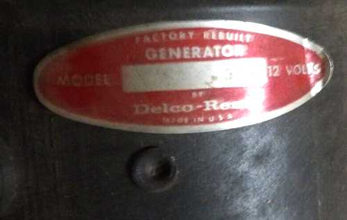 Générateur GM Delco NOSR 1962 Corvette 37-U 12VOLT pièce détachée # 1102196 - Photo 2/5