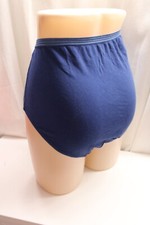 Vtg. Sissy Cotton Royal Princess Blue Brief High Waist Tummy Control Panties 10