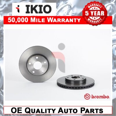 Fits Toyota Auris 2006-2012 1.3 1.4 D 1.6 1.8 Brake Discs Front Ikio