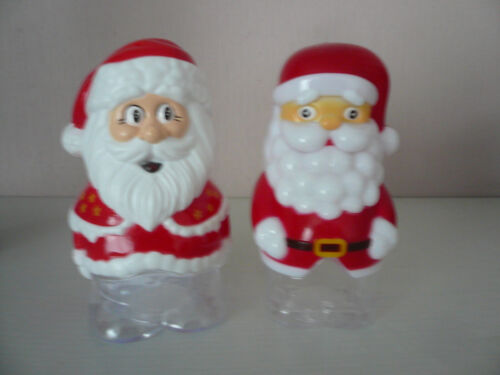 Kunststoffdosen 2 Kunststoffboxen Figuren Nikolaus Weihnachtsmann Dosen Boxen - Bild 1 von 7