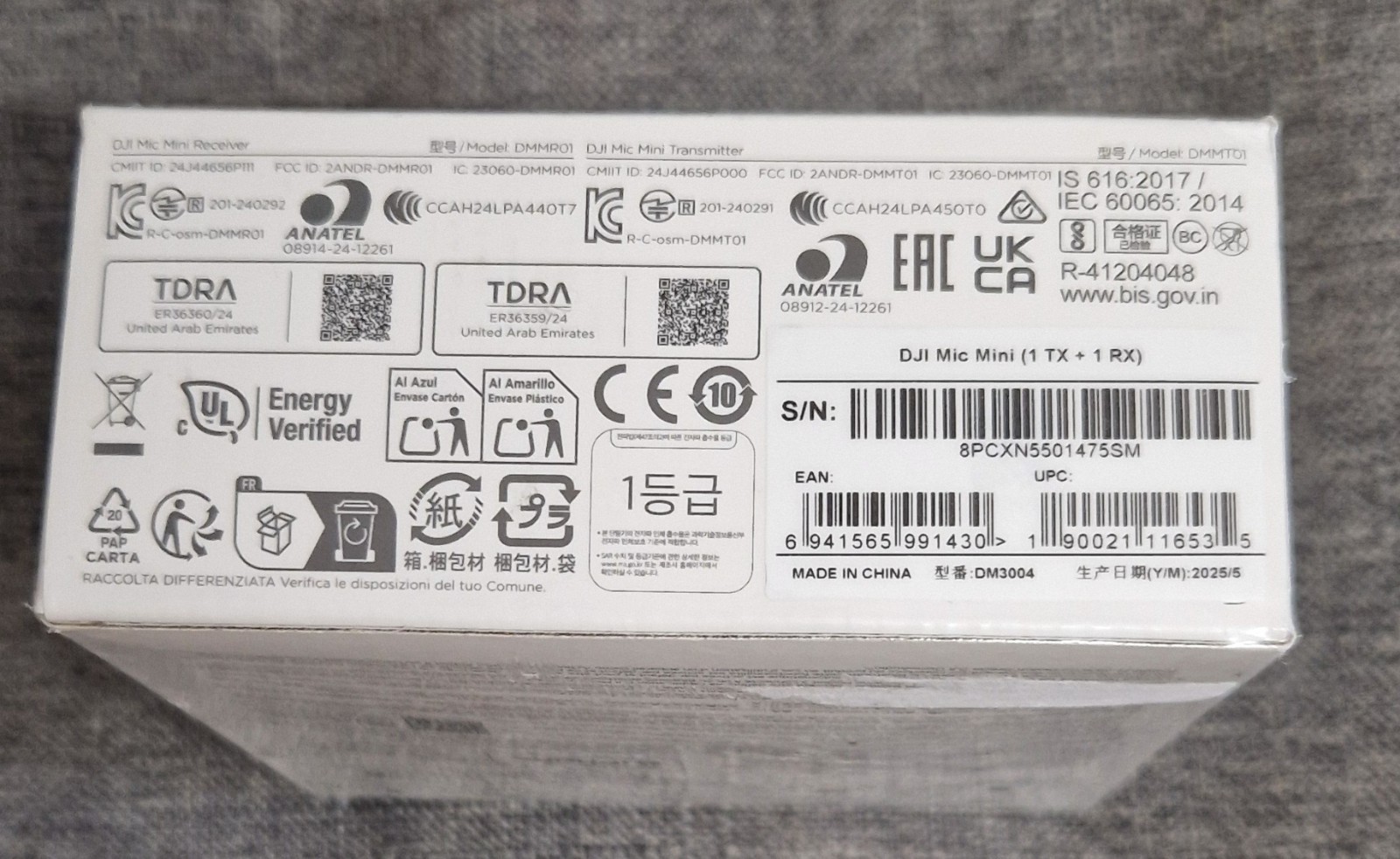 DJI Mic Mini (1 TX+1 RX)- New, factory sealed