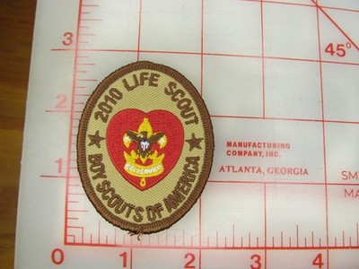 2010 Life rank collectible Scout stuff back patch (m2)