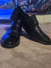 Shodas Men's Black Dress Shoes Size 45