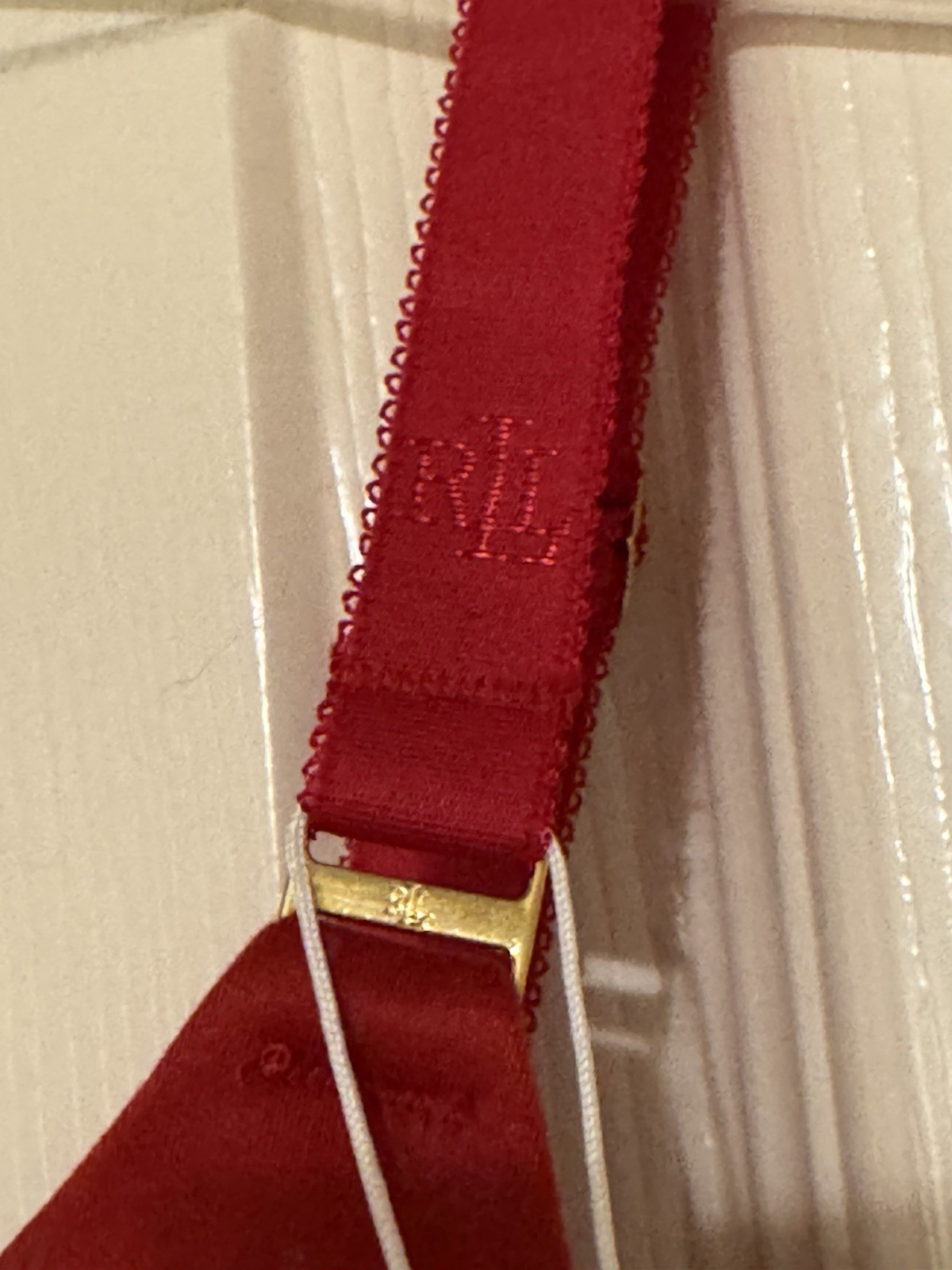 Lauren Ralph Lauren 34DDD RUBY RED Full Coverage T-Shirt Bra logo Print NEW thumbnail 5