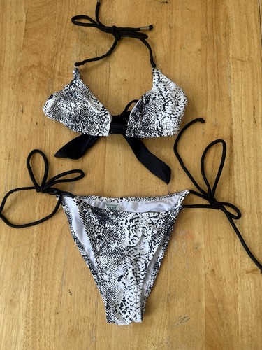 Sports Illustrated Swim Damen S Schlangenmuster Bikini Zweiteiler Badeanzug - Bild 1 von 13