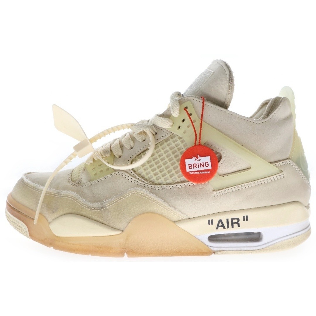 OFF WHITE X NIKE Sneakers NIKE x Off White WMNS Air Jordan 4 SP Sail Off White colore crema usate