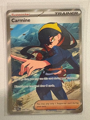 CARMINE 204/167 ULTRA RARE TWILIGHT MASQUERADE POKEMON HOLO NM