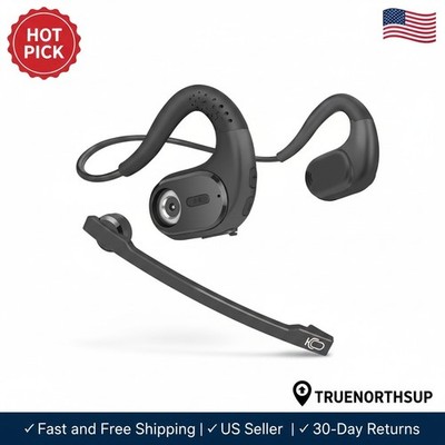 Open-Ear Headphones with DSP Noise Canceling Microphone & 12H Playtime