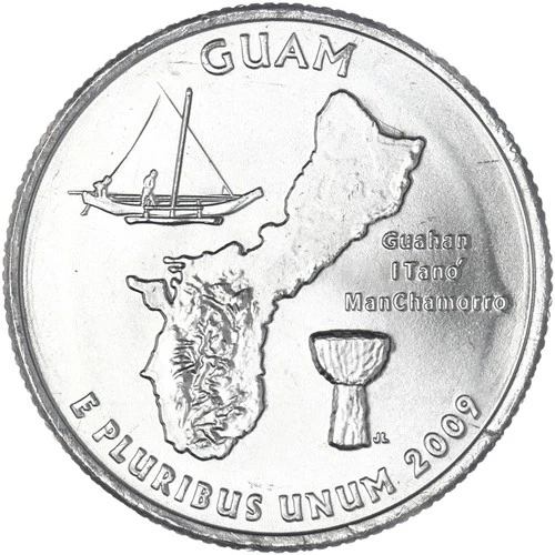 2009-P DC and US Territories Quarters Guam — photo from the most recent tracked eBay sale