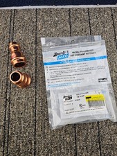 (QTY 2) Parker MZK-R1410-HNBR Copper Reducer Zoom Lock Max 7/8" x 5/8", 700PSI