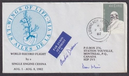 IRELAND "WINGS of LIFE" HISTORIC LUIMNEACH IRE AVIATION COVER (See Description)