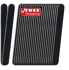 24 Pack Nail Files 100/180 Grit Double Sided Emery Boards Acrylic Natural Nails