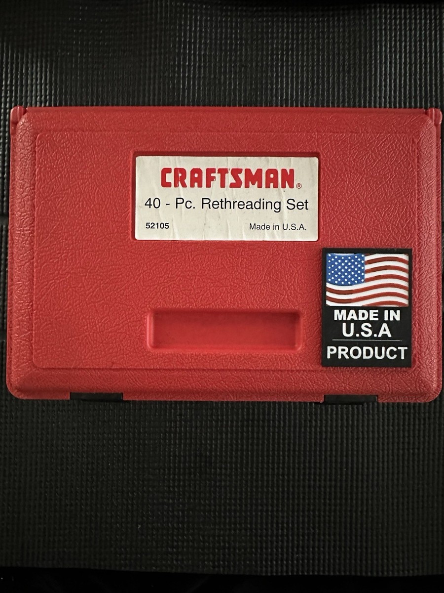 Craftsman USA 40pc Master Thread Restorer Kit 52105 for sale