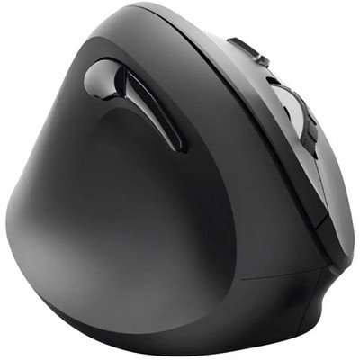 Hama EMW-500L Ergonomische Maus Funk Optisch Schwarz 6 Tasten 1800 dpi