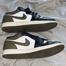 Jordan Air Jordan 1 Low Men’s Black/White/Gray Colorblock Lace-Up Sneaker