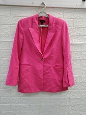 New HALOGEN One Button Blazer Pink Size Small